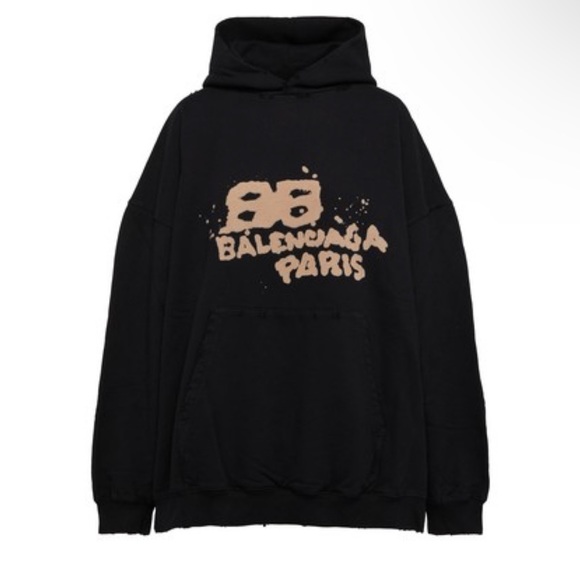 Hand Drawn BB Icon Hoodie Large Fit - Picture 1 of 2